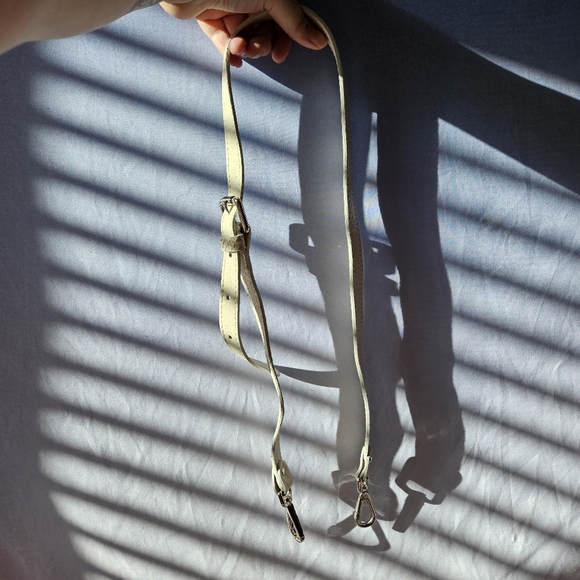 Off White Leather Snake Print Gianni Chiarini Big Bag 14x14 - Picture 6 of 7